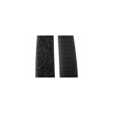 Klittenband 20mm x 25m lus zwart