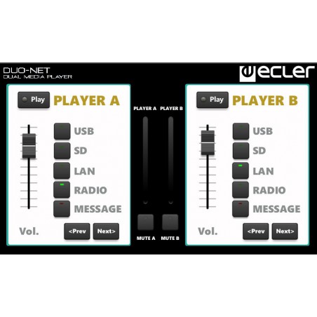 Ecler DUO-NET player