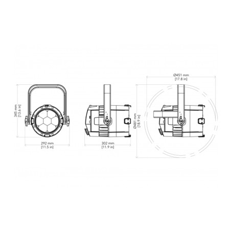 ProLights Astra PAR7ZIP BK