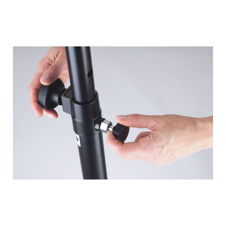 K&M - Speakerstatief met roundbase wit