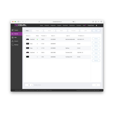 Visual Productions PurpleCloud