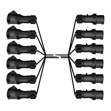 GDE CEE 3p 16A 6ch multikabel